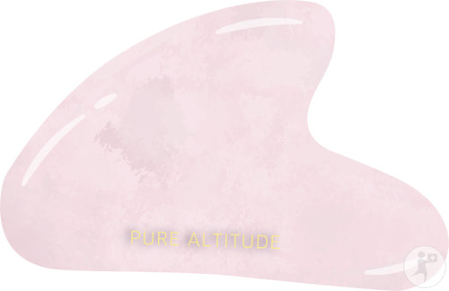 Pure Altitude Gua Sha Visage En Quartz Rose 1 Pièce
