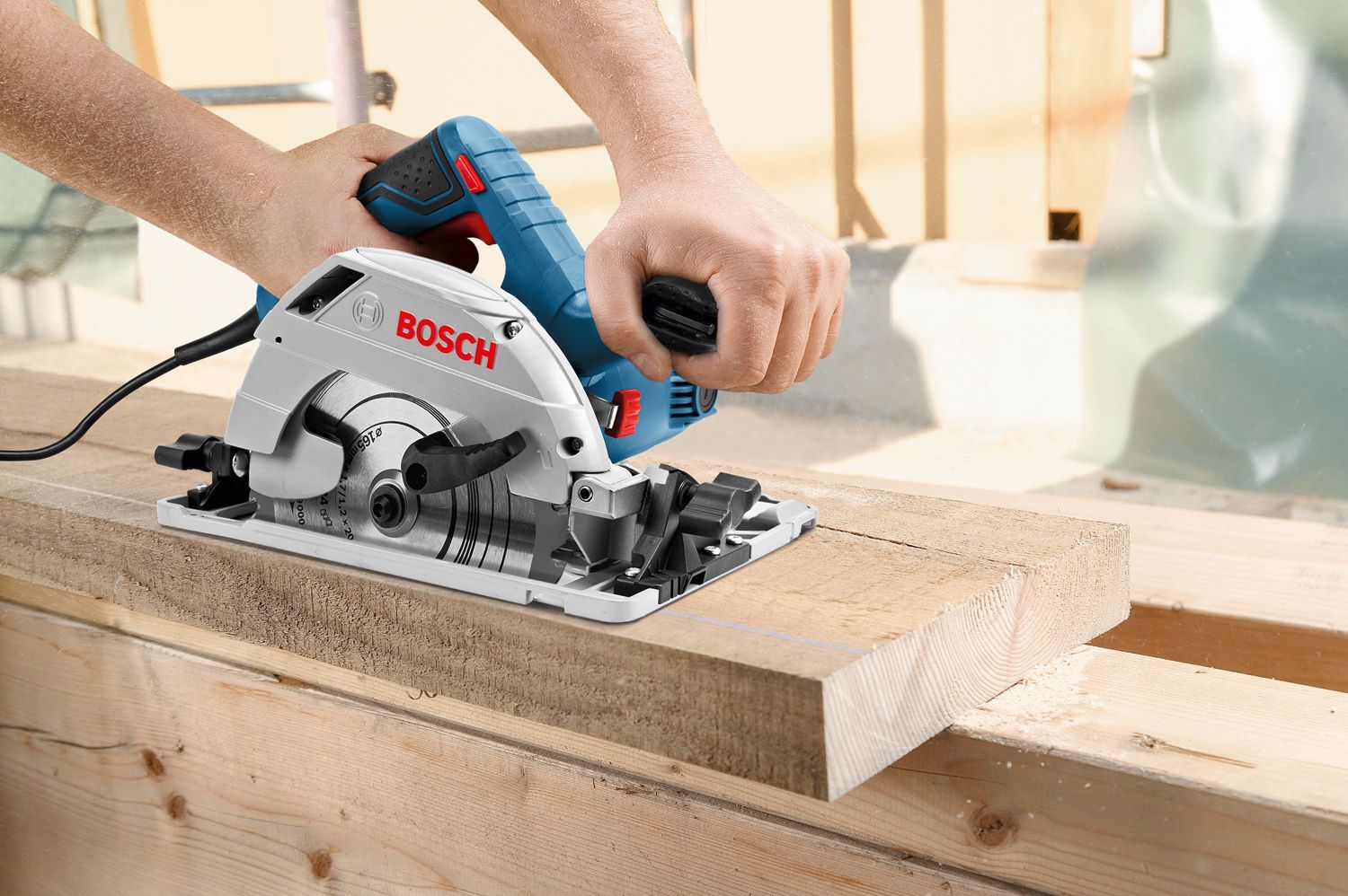 Bosch Professional GKS 55  GCE Cirkelzaag   FSN 1400 geleiderail - 0615990M91