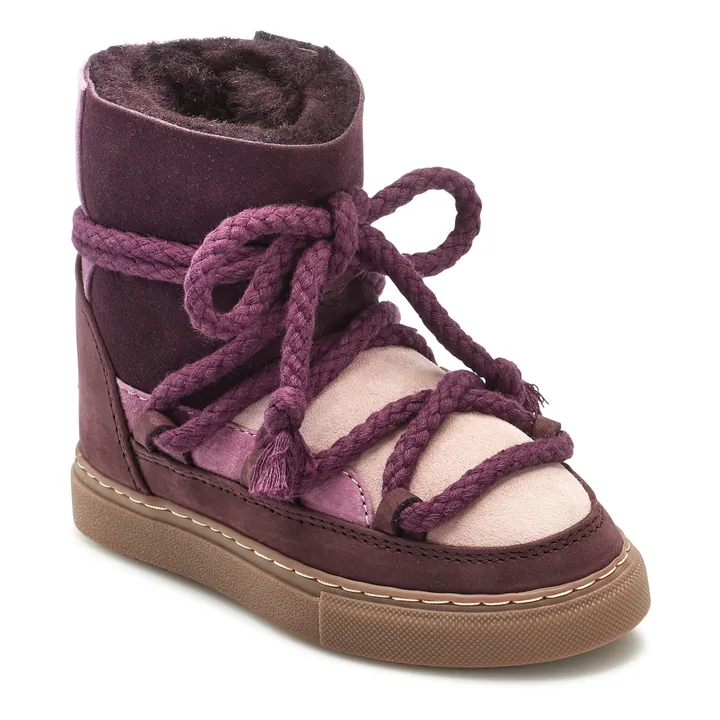 Inuikii Boots Fourrées Patchwork | Prune