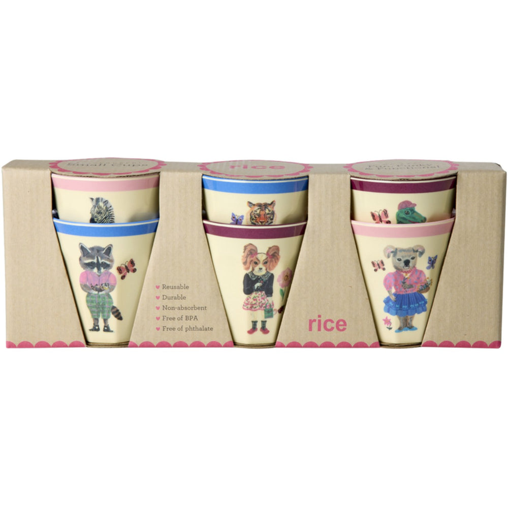 Køb Rice Nathalie Lété Theme Melamine Kopper Small 6 Pak