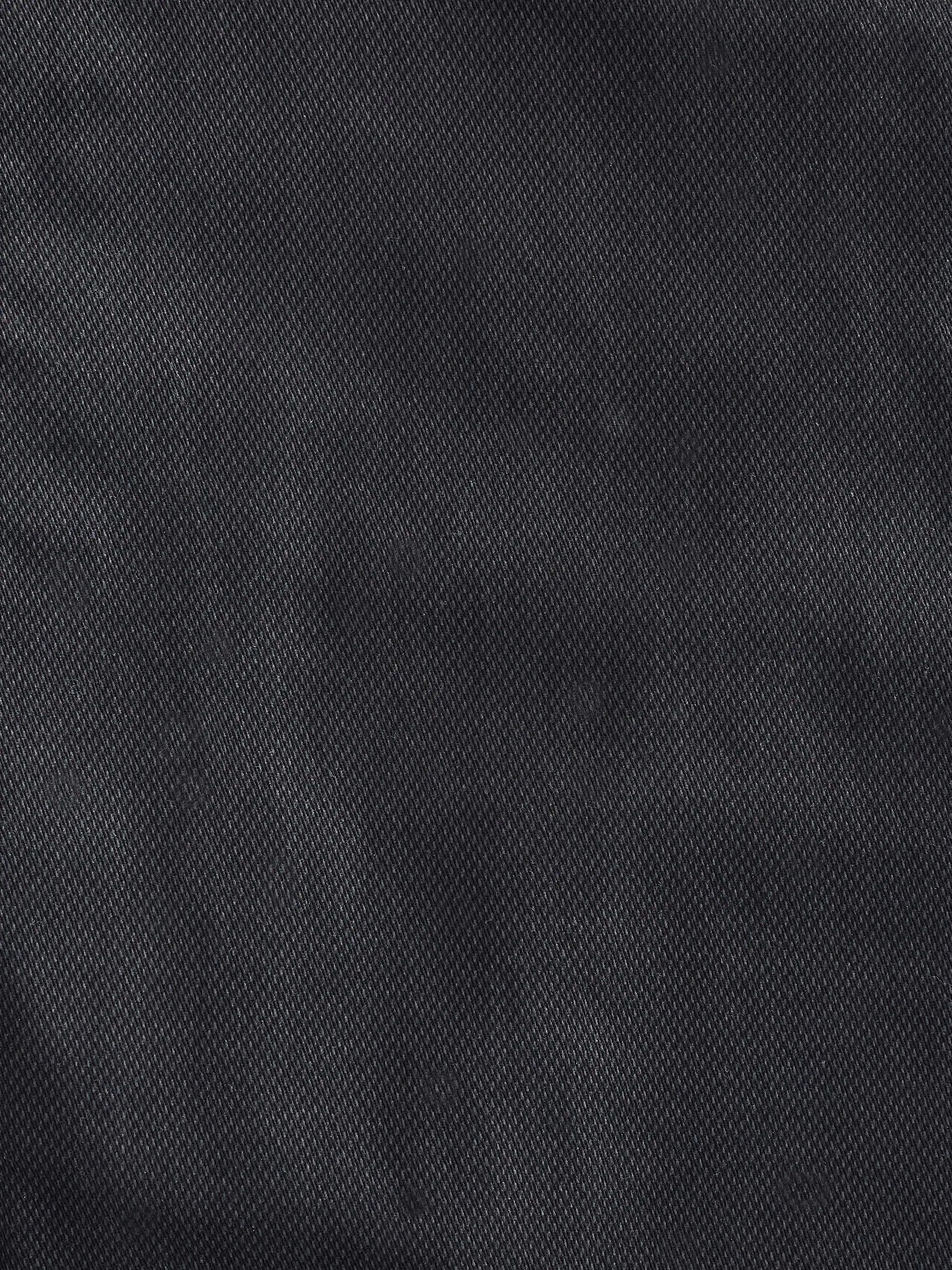 Zwart - Slim Fit - Zacht aanvoelende stretch-chino met print