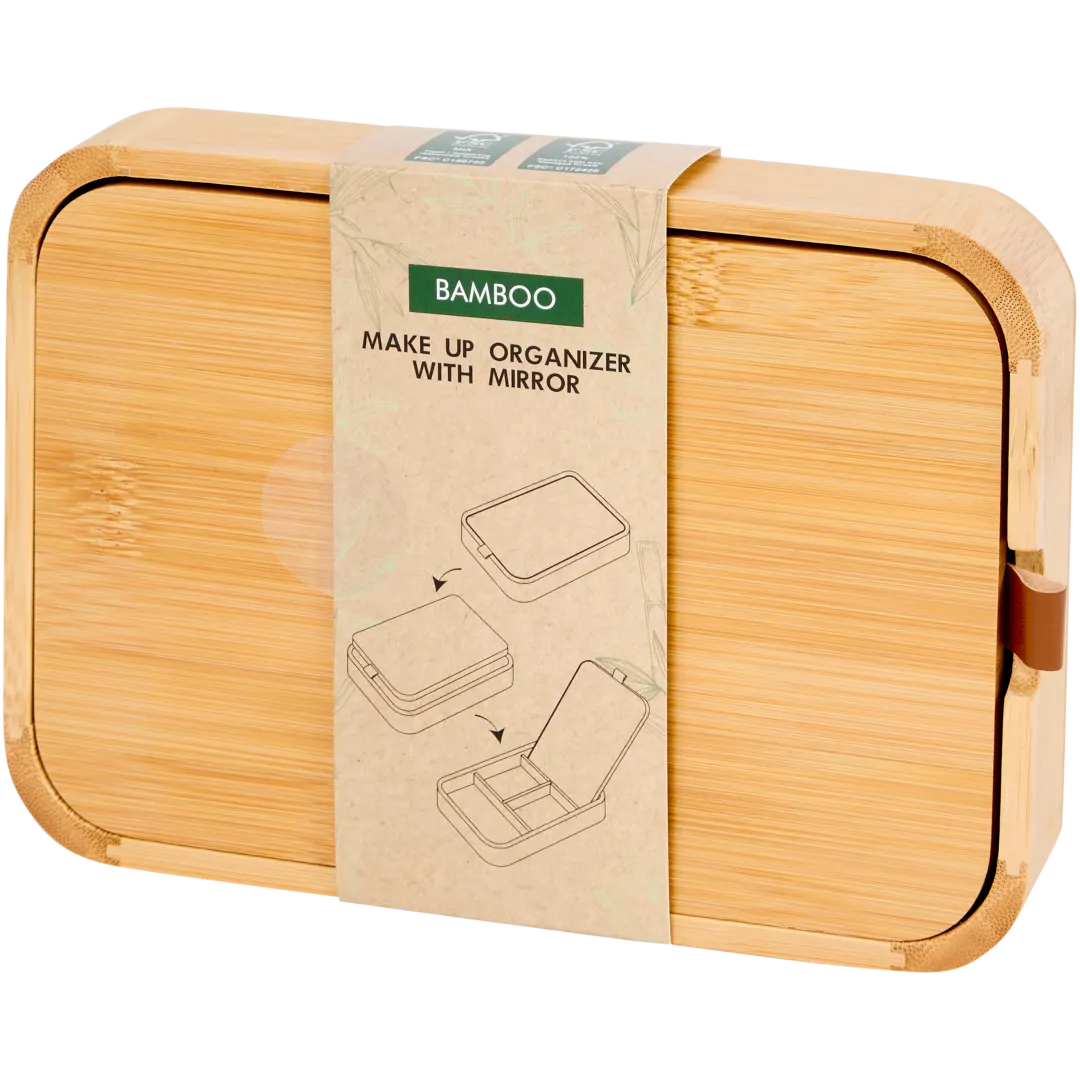 Make-uporganizer met spiegel 20 x 14 x 3,5 cm
