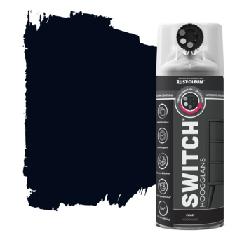 Rust-Oleum Switch spuitlak hoogglans zwart 400 ml