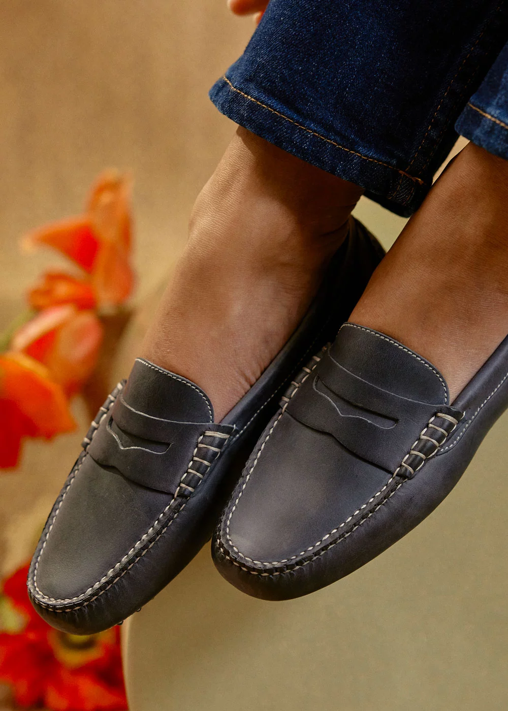 MOCASSIN DRIVER NUBUCK PETROLEO