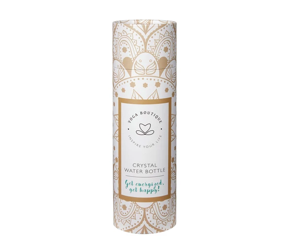 YOGA BOUTIQUE Get energized, get happy! Crystal Water Bottle Citrin rosegold