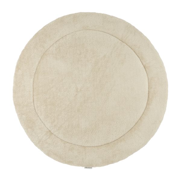 Meyco Knit Basic Boxkleed - Rond - Sand Melange