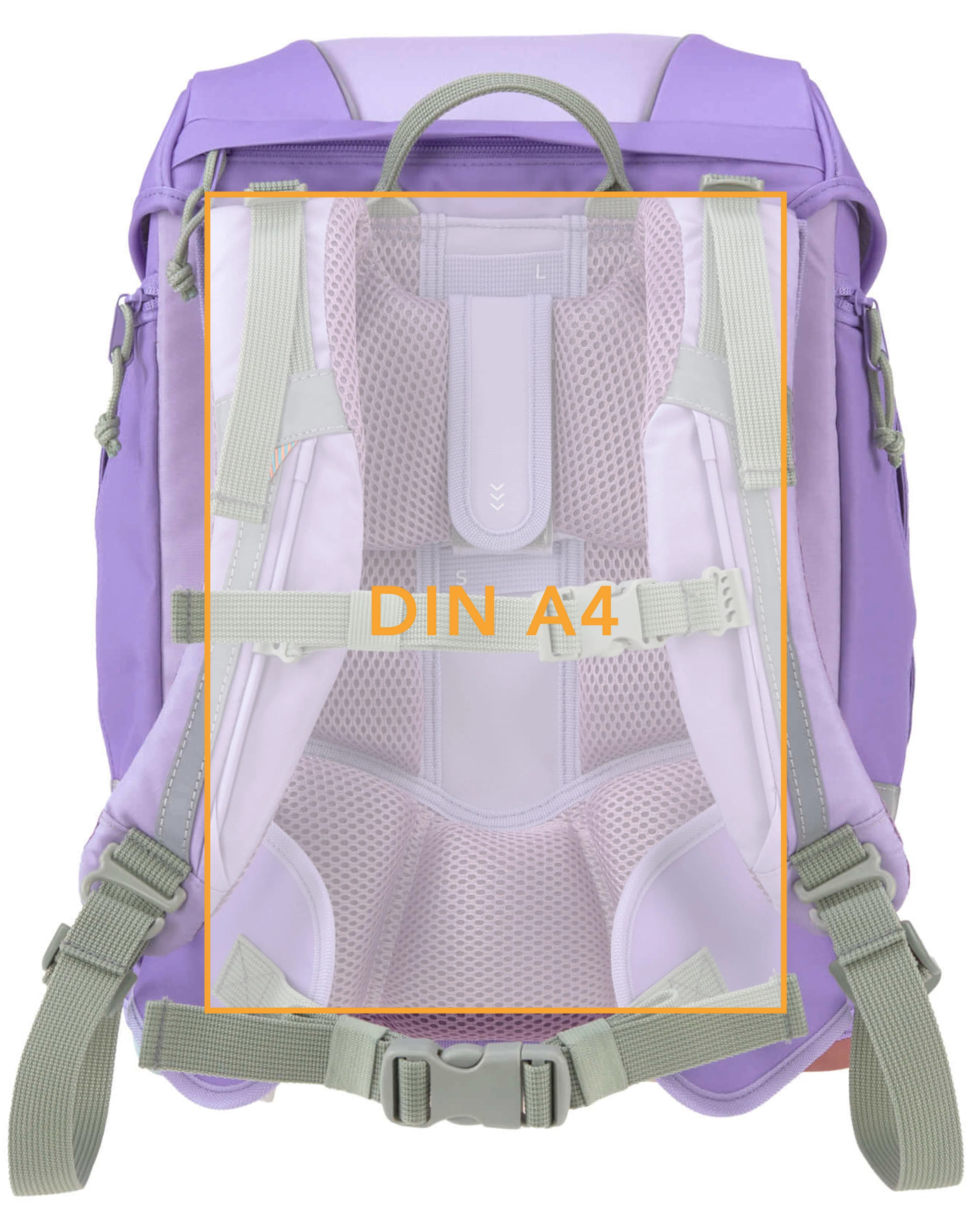 Schulranzen-Set BOXY UNIQUE (30x25x42) 7-teilig in violet/lavender