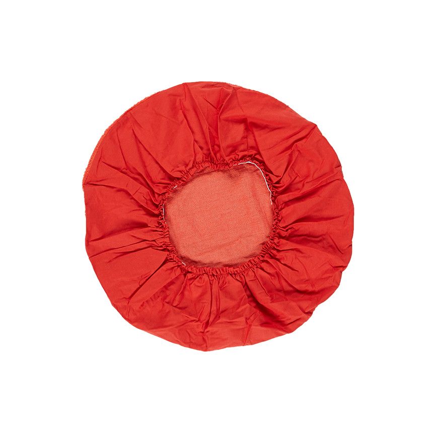 Housse ronde de coussin d'allaitement - Rouge - Doré