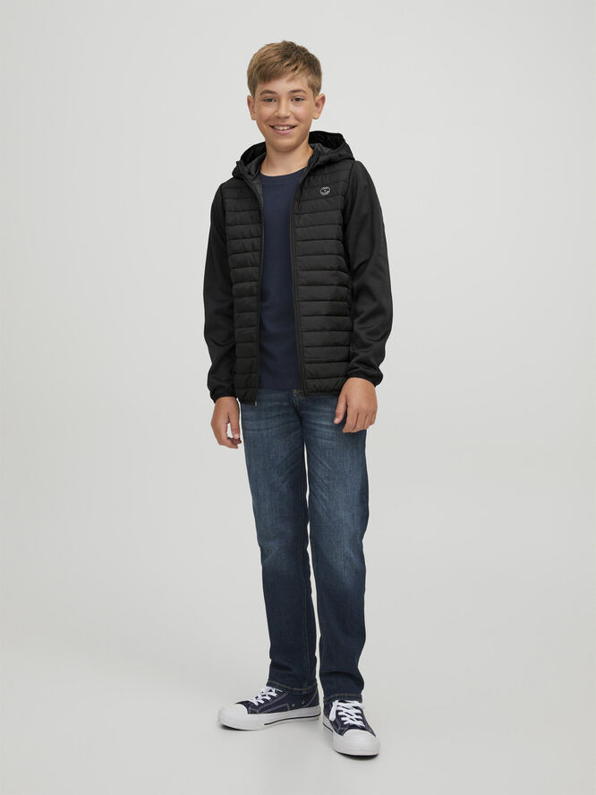 Jack & Jones JJEMULTI QUILTED JACKET NOOS JNR Black/set-in sleeves