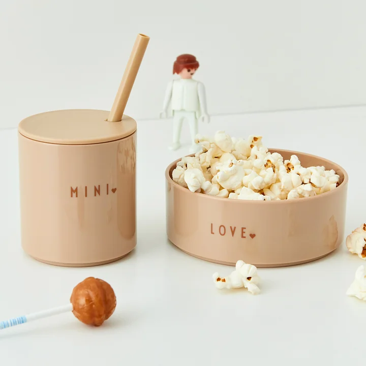 Design Letters - AJ Mini Favourite Tritan Schale, Love / nude
