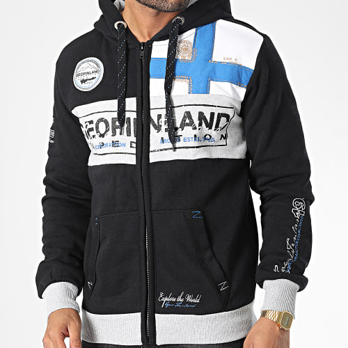 Sweat Zippé Capuche Flyer Noir