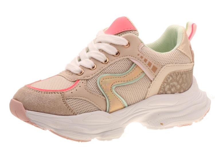 Shoesme LW25S007 Beige Pink Green