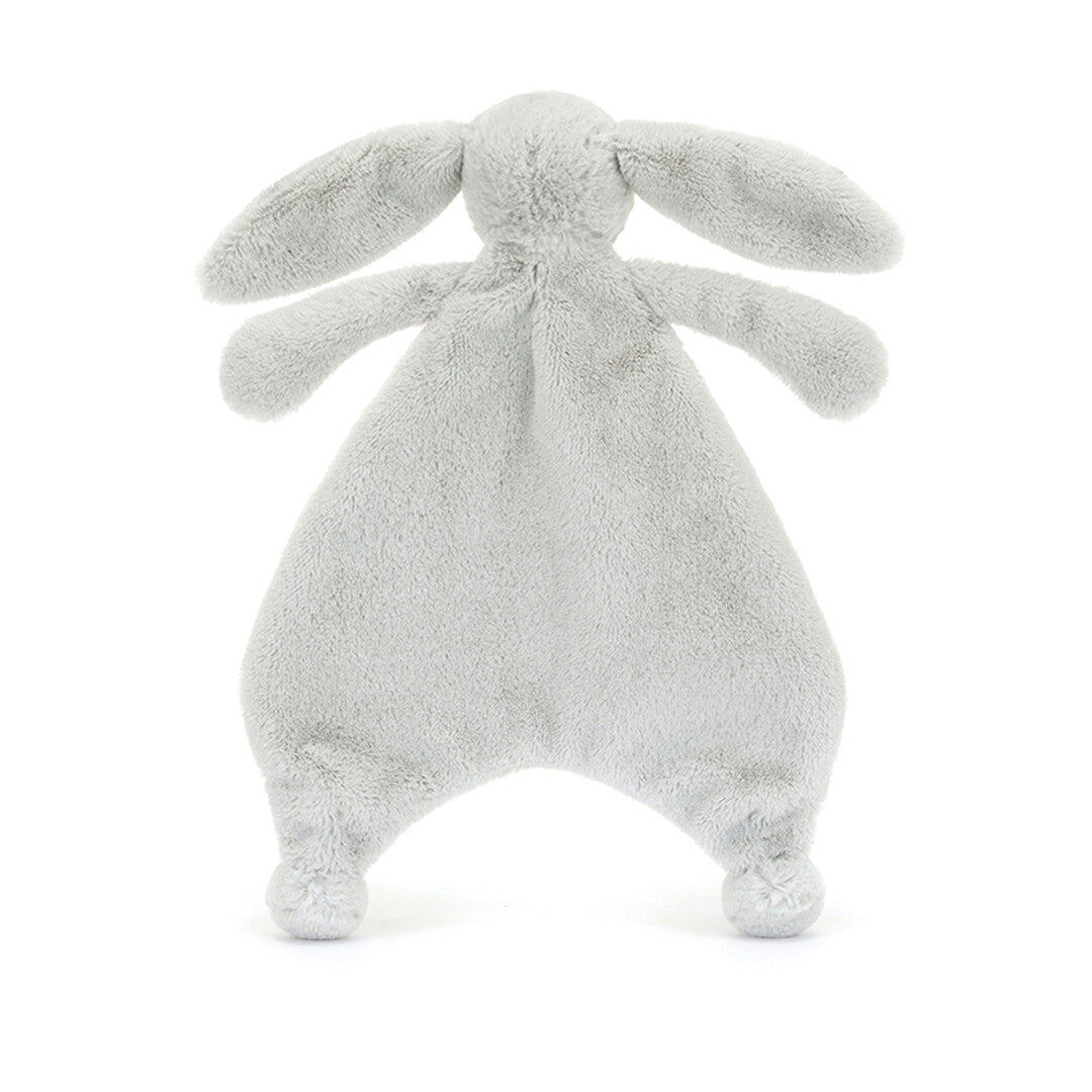 Jellycat knuffeldoek konijn bashful silver - 27 cm
