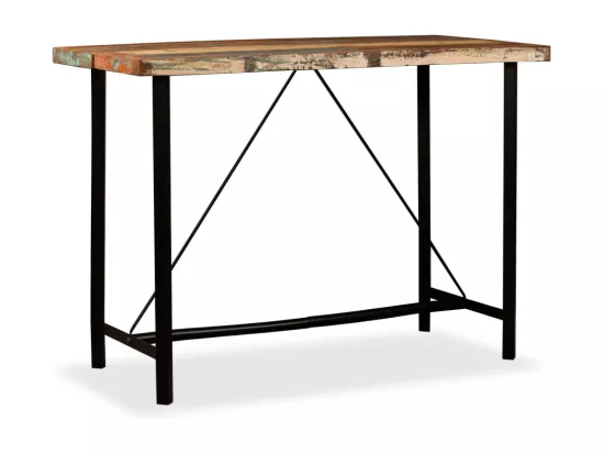 Table de bar Bois massif de récupération 150 x 70 x 107 cm