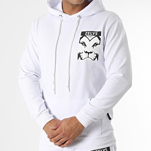Ensemble Sweat Capuche Et Pantalon Jogging Vista Blanc