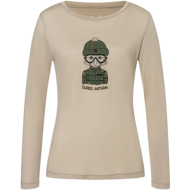 Super.Natural Damen Snow Cat Longsleeve