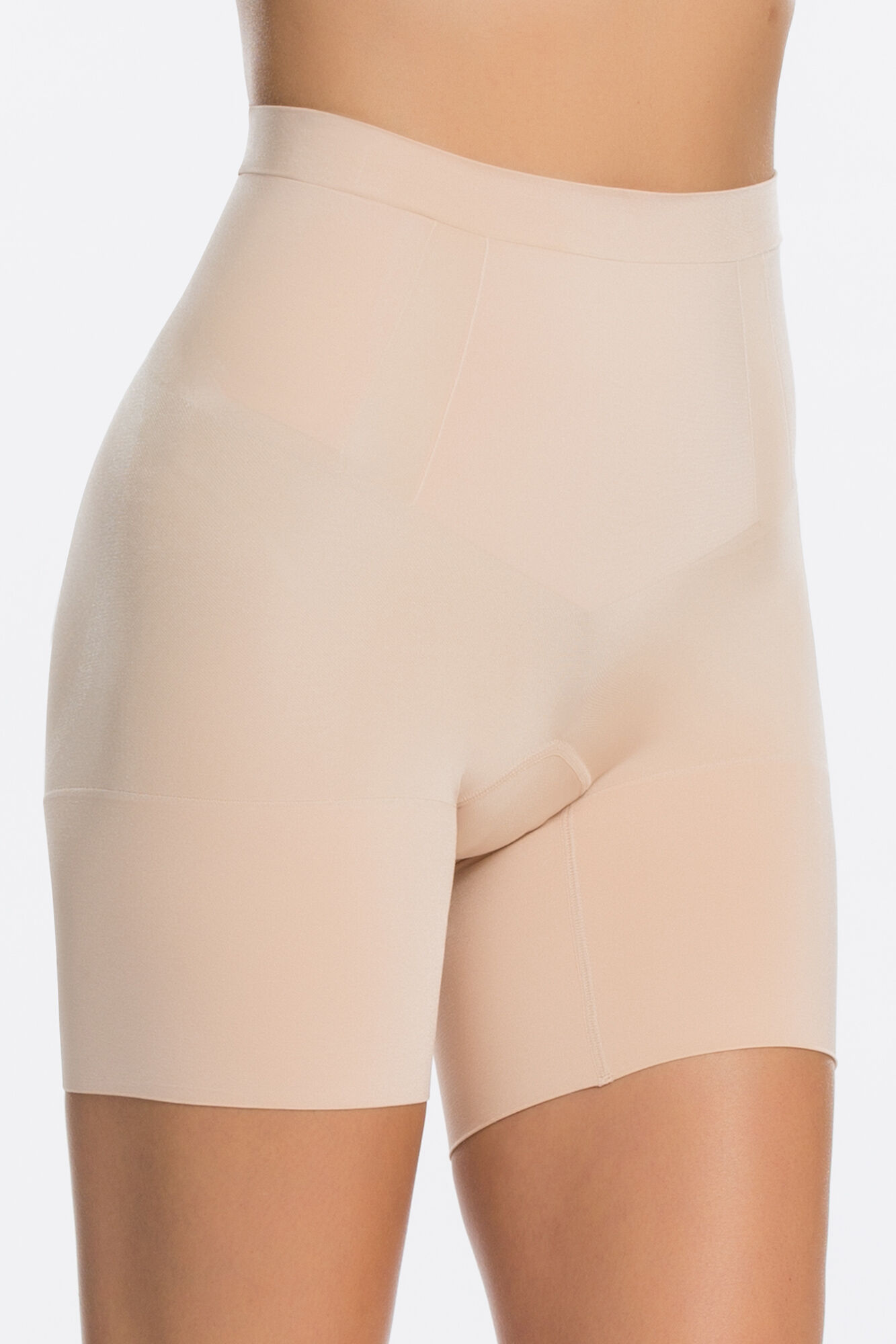 Shorts modeladores invisíveis Spanx com cós cor da pele - cor nude