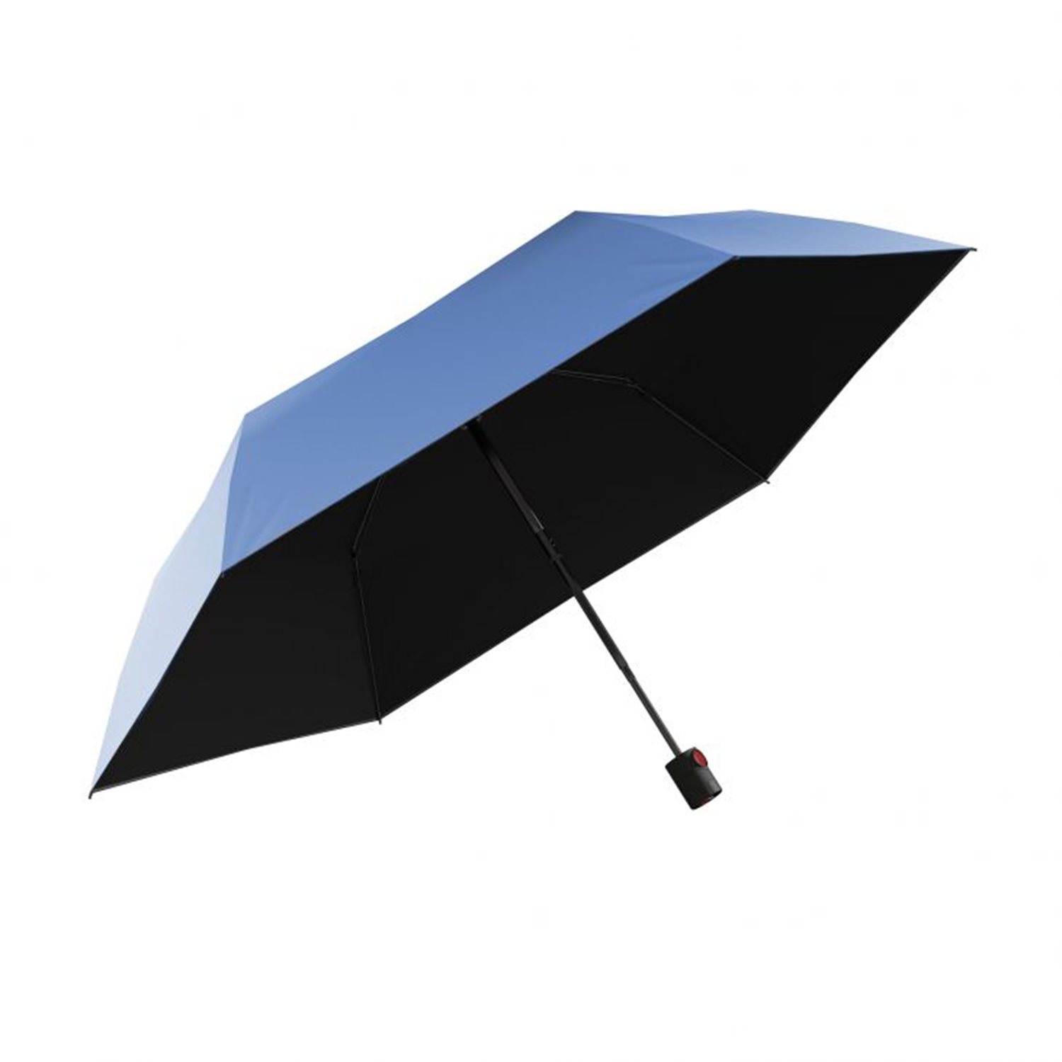 Knirps U.200 Ultra Light Duomatic Paraplu UV Protection blue with black coating