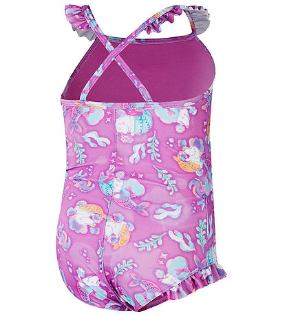 Speedo Bådedragt - Digital Frill - Pink/Purple