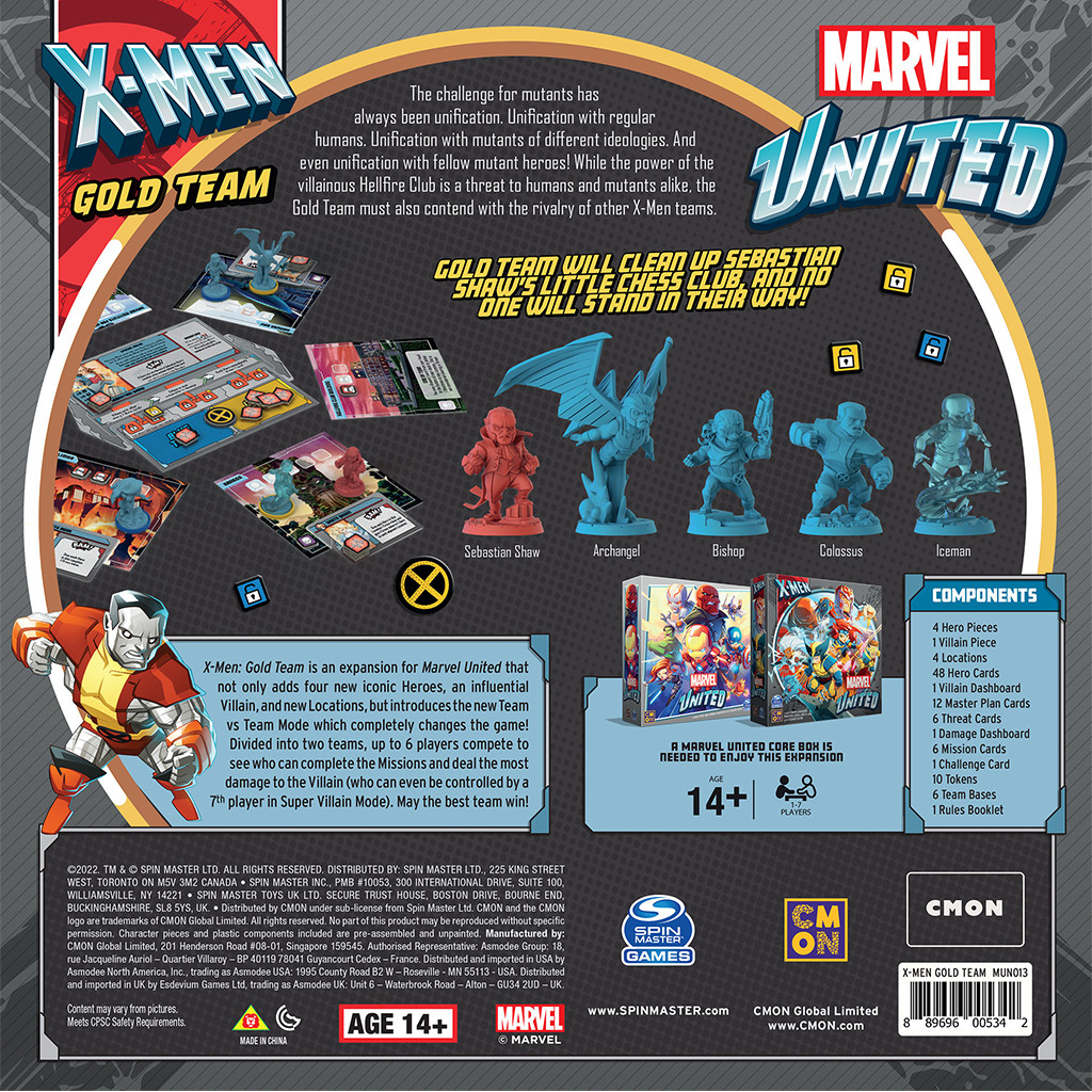 Marvel United : X-Men - Gold Team