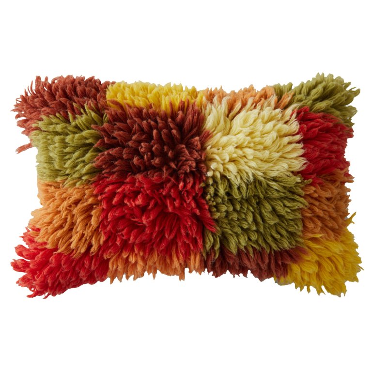 HKliving Fluffy Rag kussen 60x40