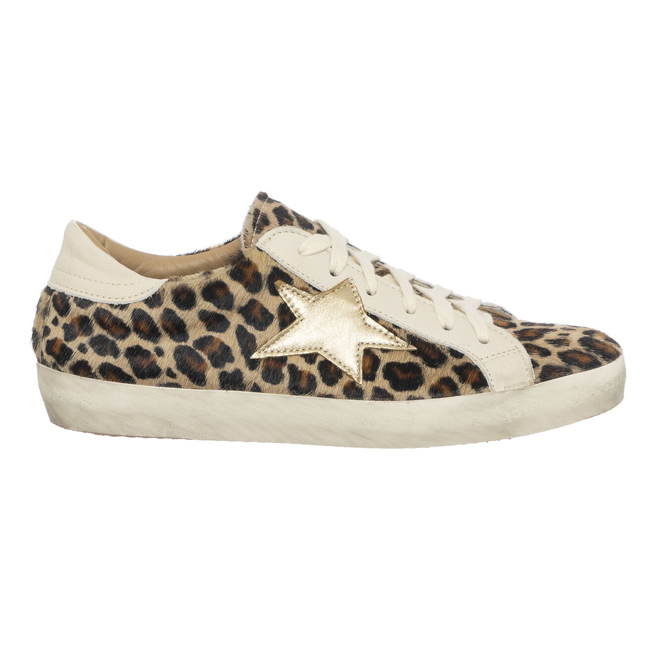 Loretta Pettinari Sneakers en Cuir Zoé léopard