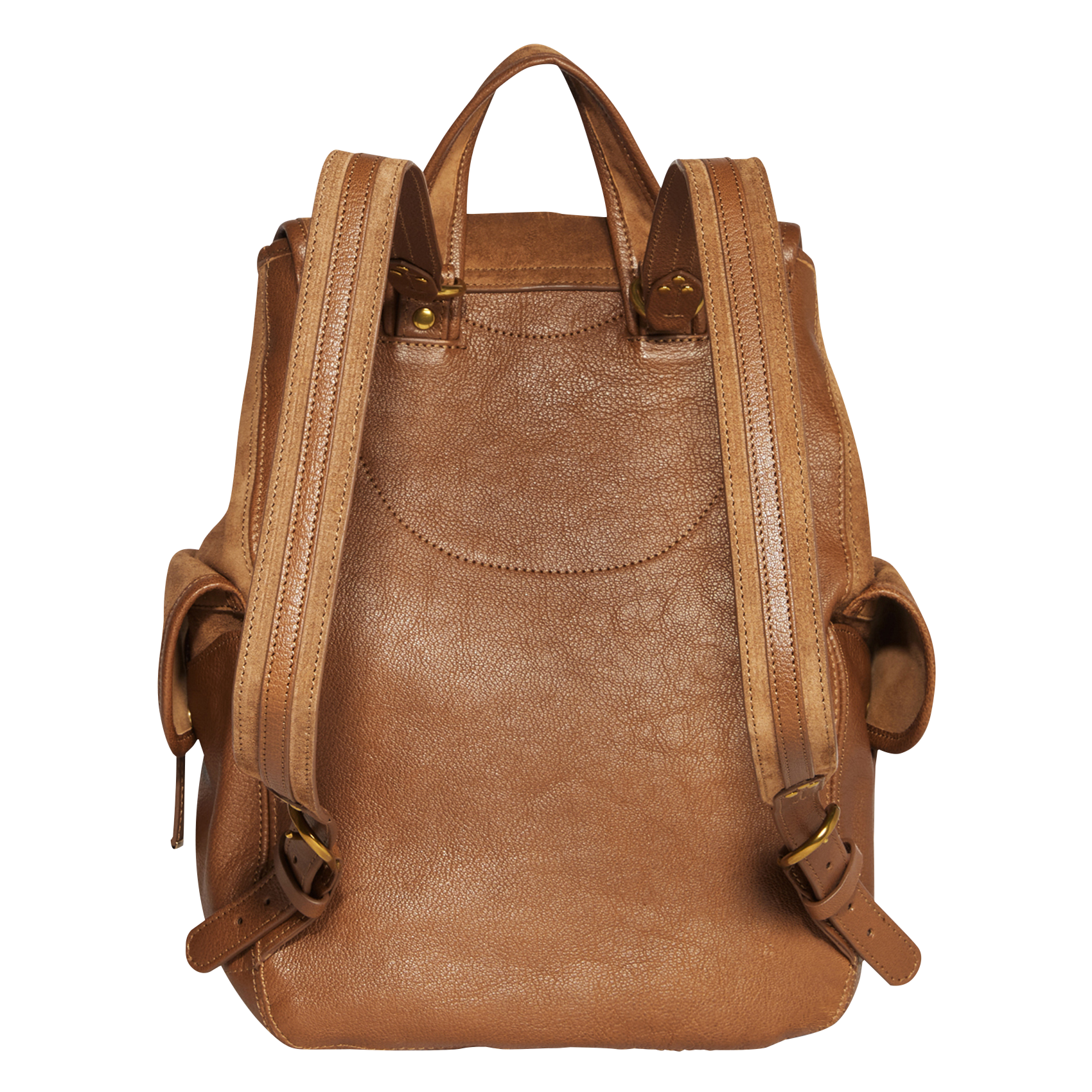 STAN - Sac à dos en cuir velours | Marron