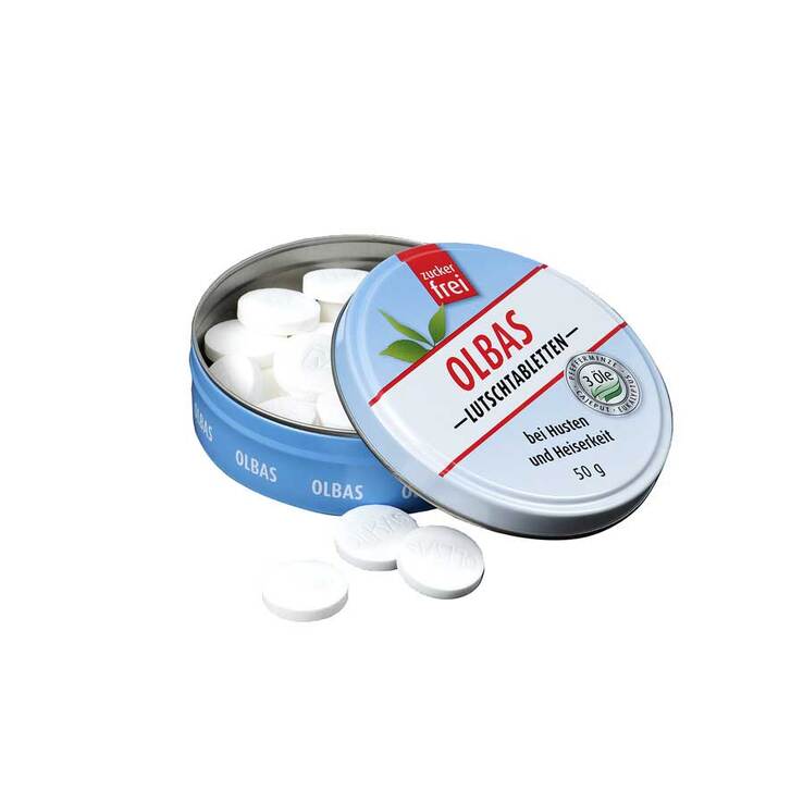 Olbas Lutschtabletten zuckerfrei, 50 g