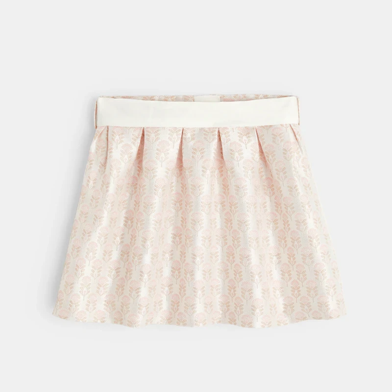 Jupe évasée irisée rose bébé fille Rose