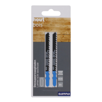 GAMMA decoupeerzaagblad T-aansluiting voor hout grof/snel - 2 stuks