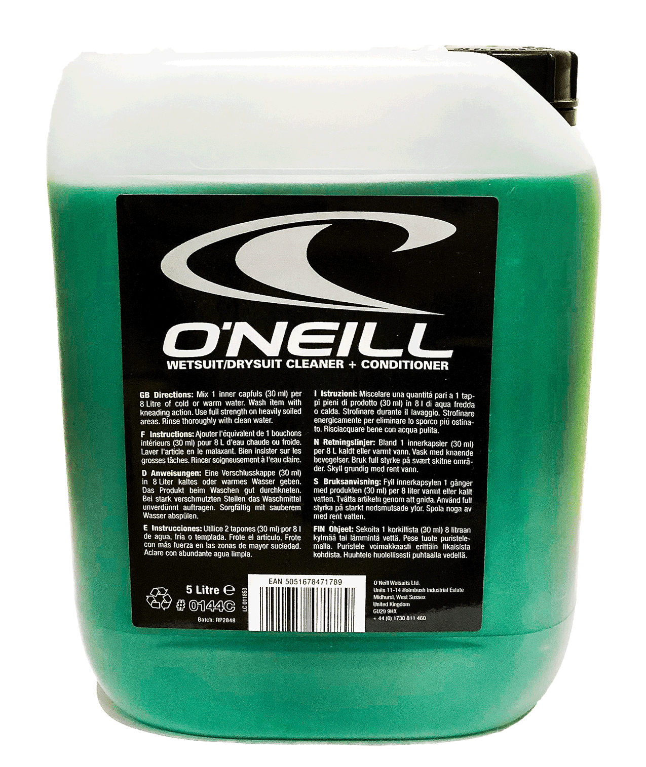 O'Neill Wetsuit Cleaner 5 L  / Nettoyant pour combinaison