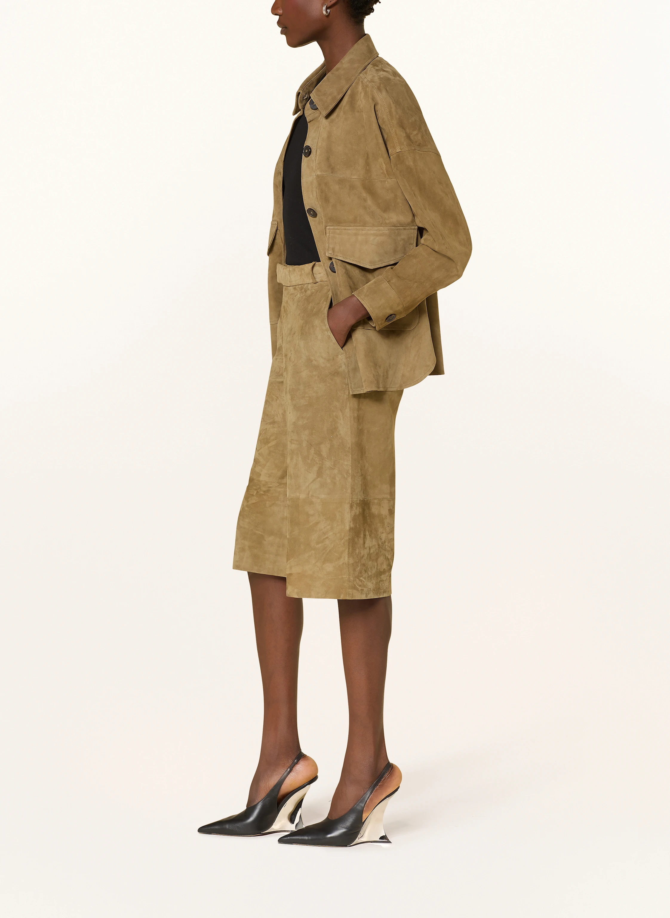 ARMA Leder-Bermudas JINA