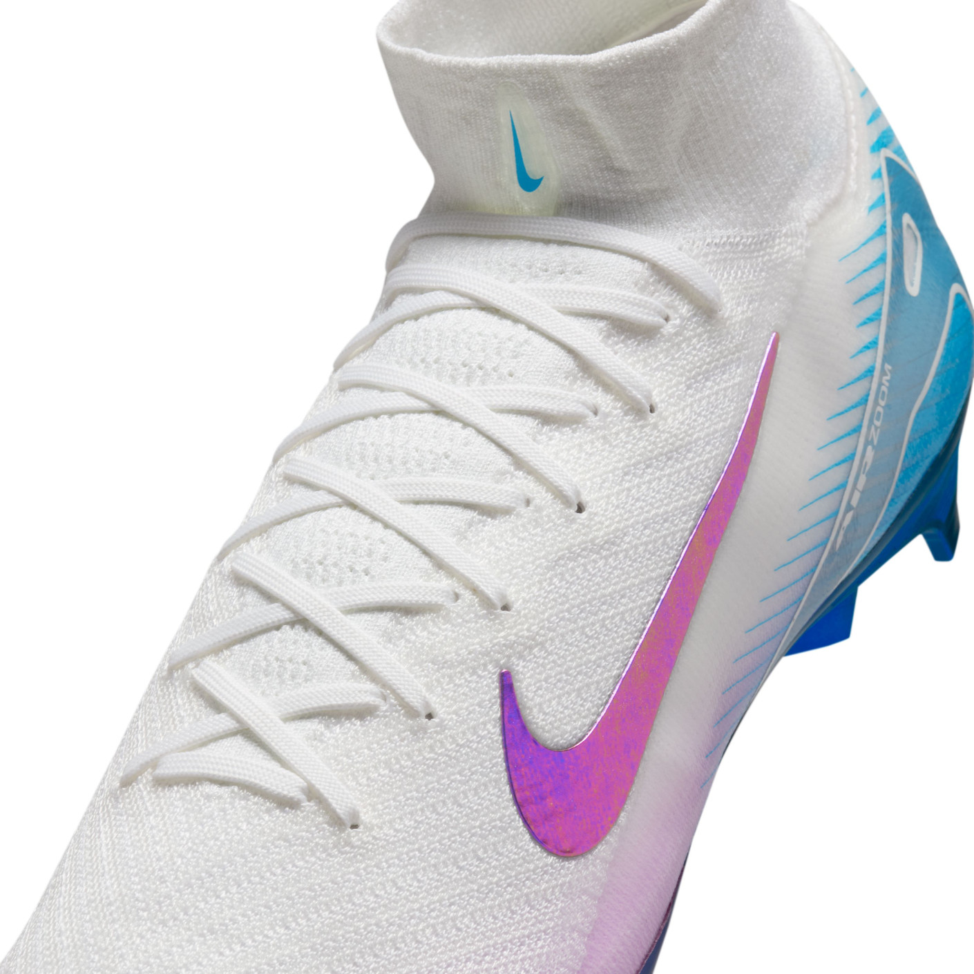 Nike Zoom Mercurial Superfly 10 Elite Gras Voetbalschoenen (FG) Wit Blauw Paars