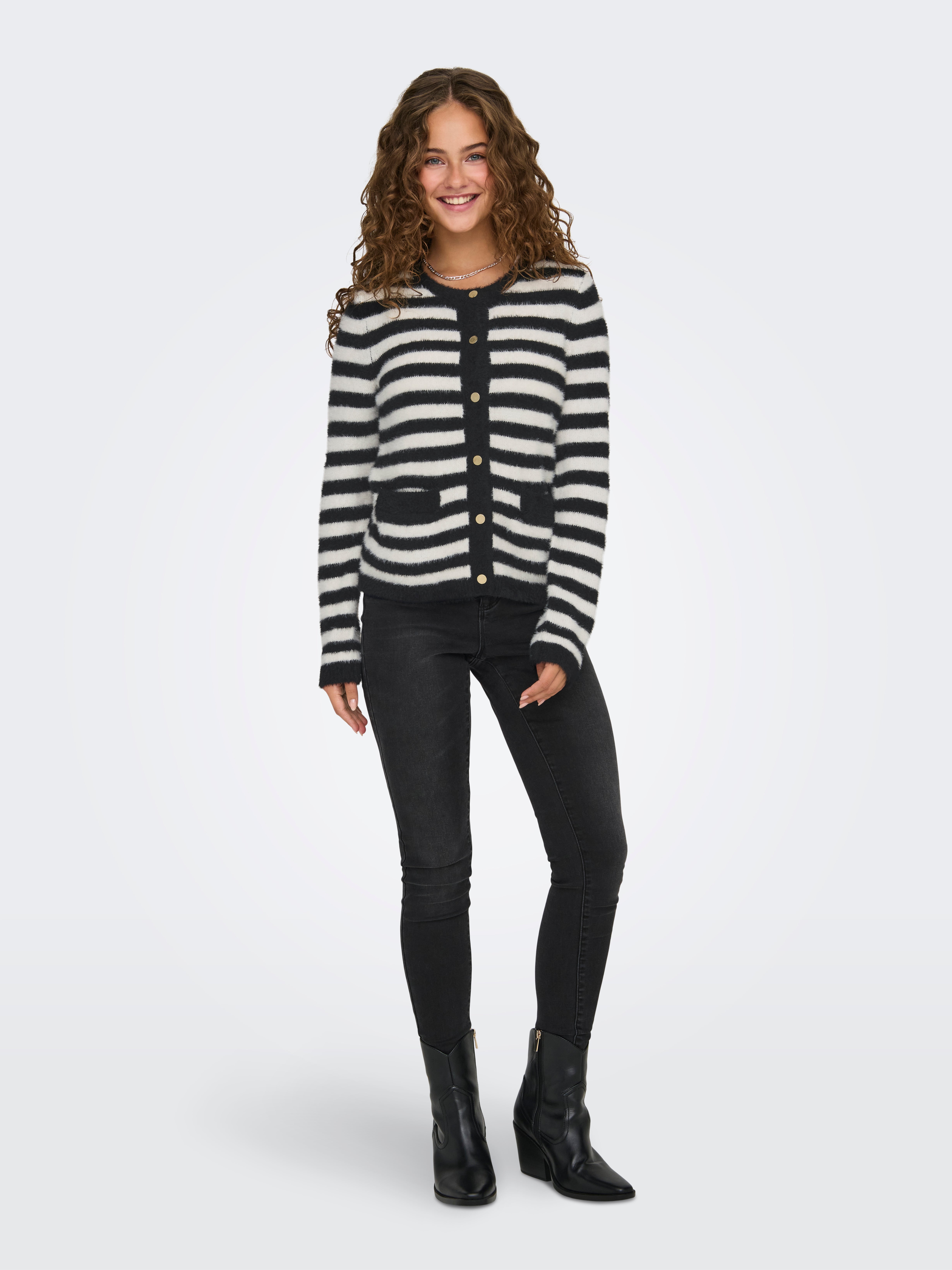 ONLCASSA Strickjacke Black