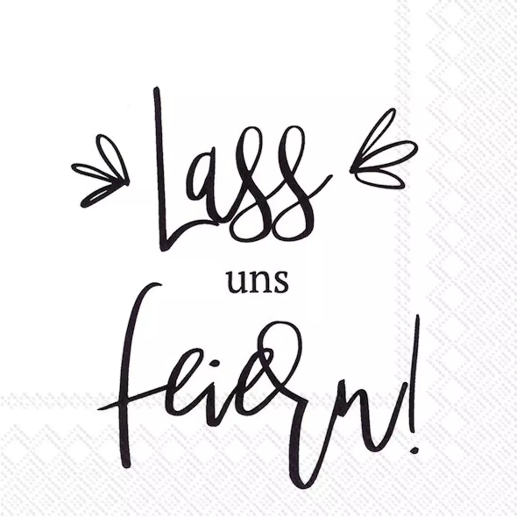 Serviette Lass uns feiern 20tlg.