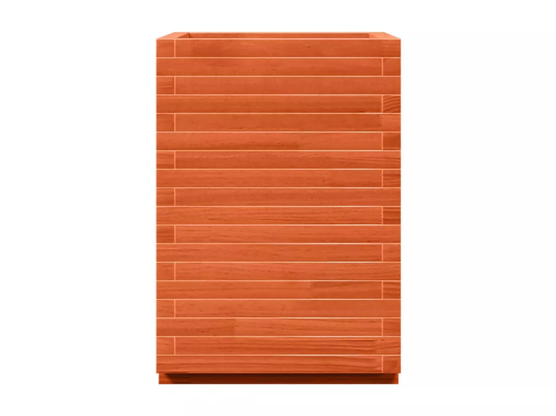 Jardinière bac lit surélevé bois marron 50 x 50 x 72 cm 02_0038465