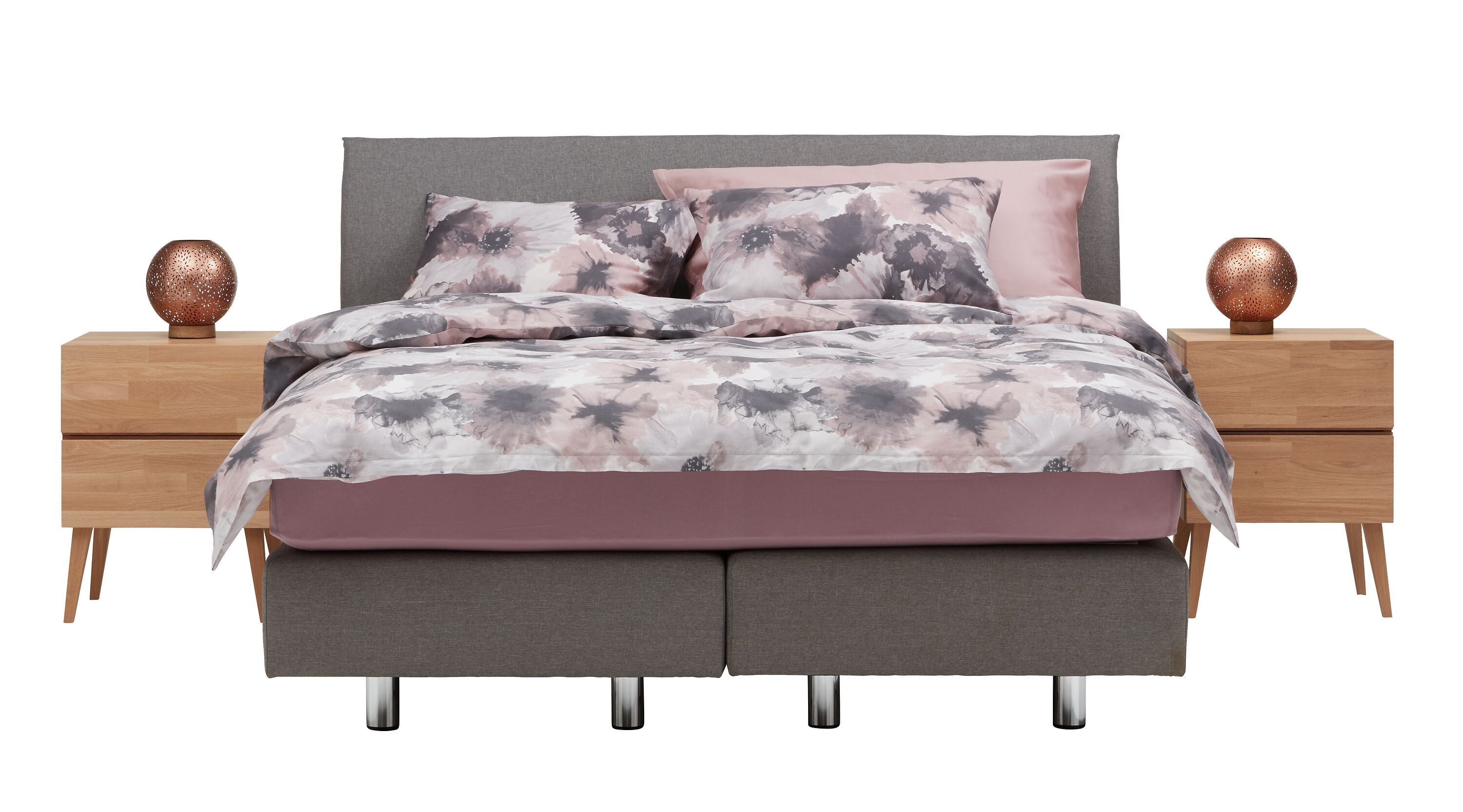 CARA Bett - Buche weiss / B: 160.0 cm x T: 200.0 cm
