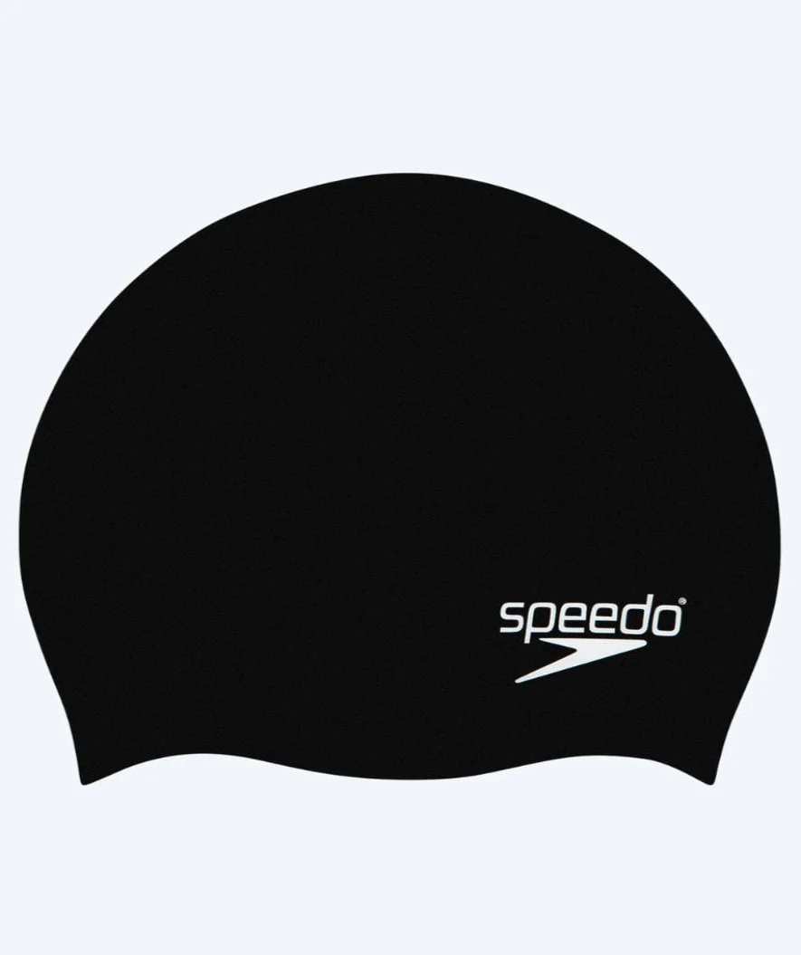 Speedo badehætte til junior (6-16) - Plain - Sort