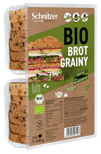 Schnitzer BIO Brot Grainy glutenfrei