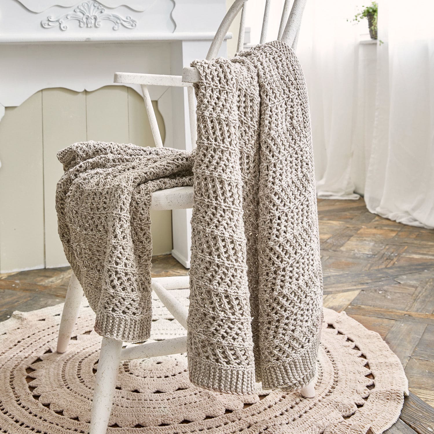 Plaid Lukretia creme