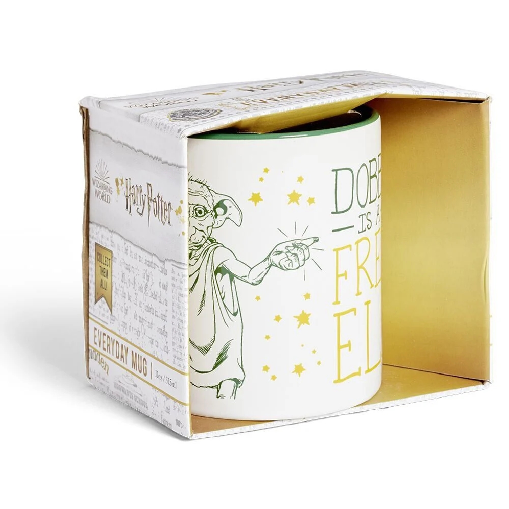 Mug Harry Potter Dobby blanc et vert 315ml
