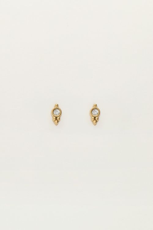 Studs rond met strass
