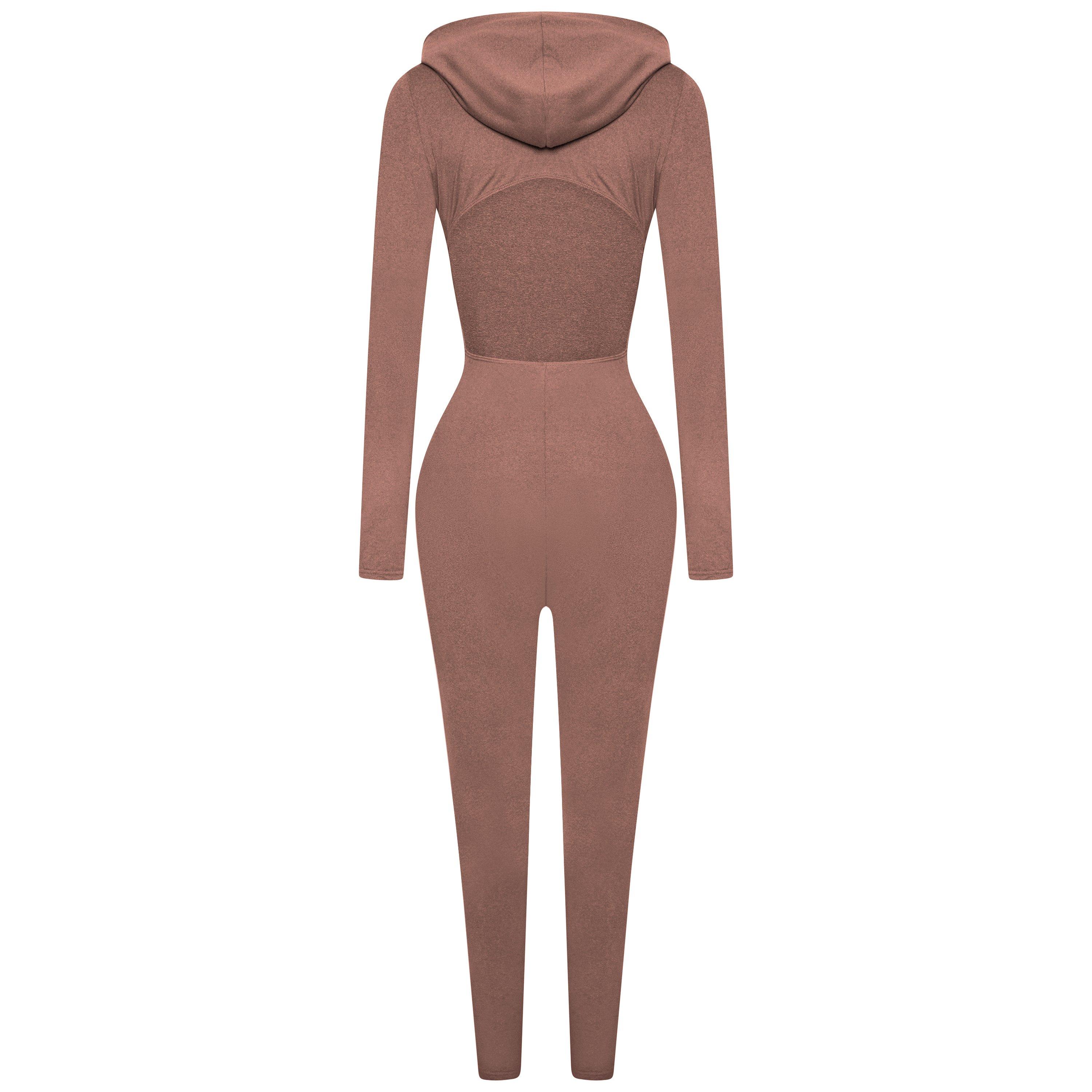Honeyz Hooded Jumpsuit Womens