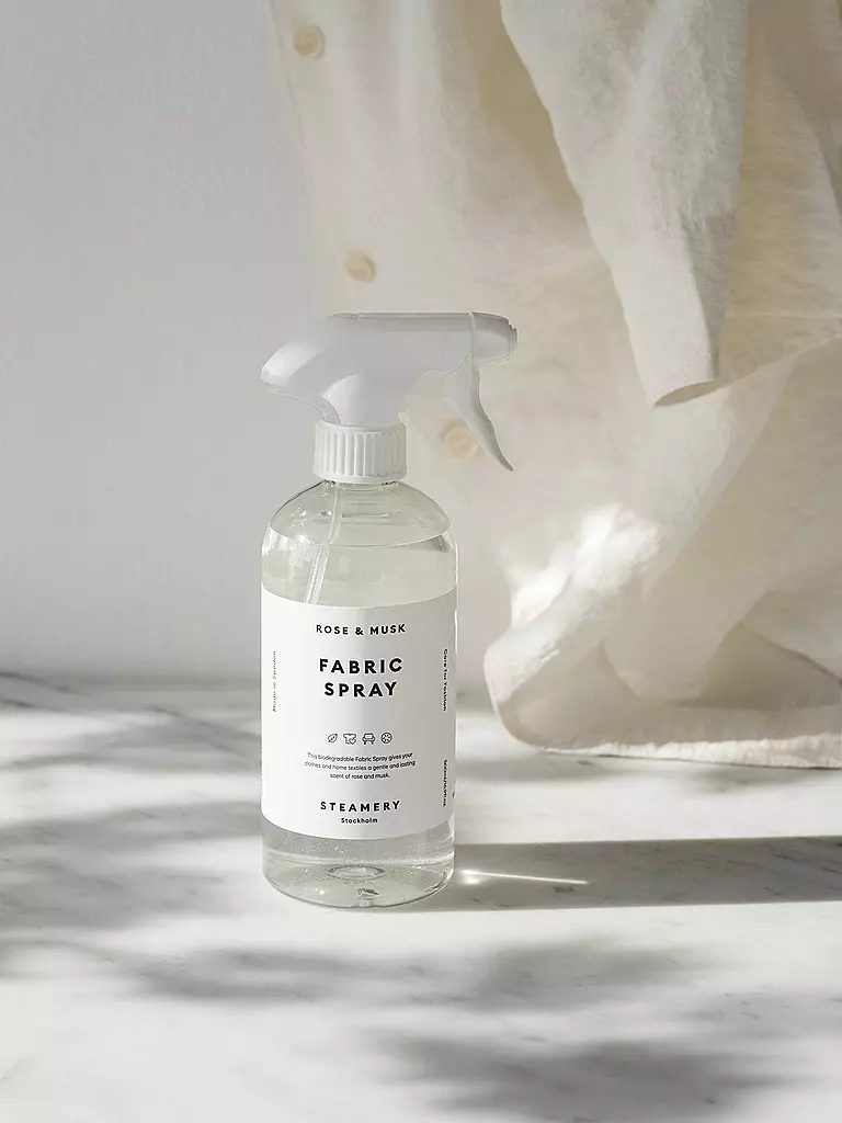 STEAMERY Wäschepflege - Fabric Spray 500ml ( Rose / Musk ) transparent