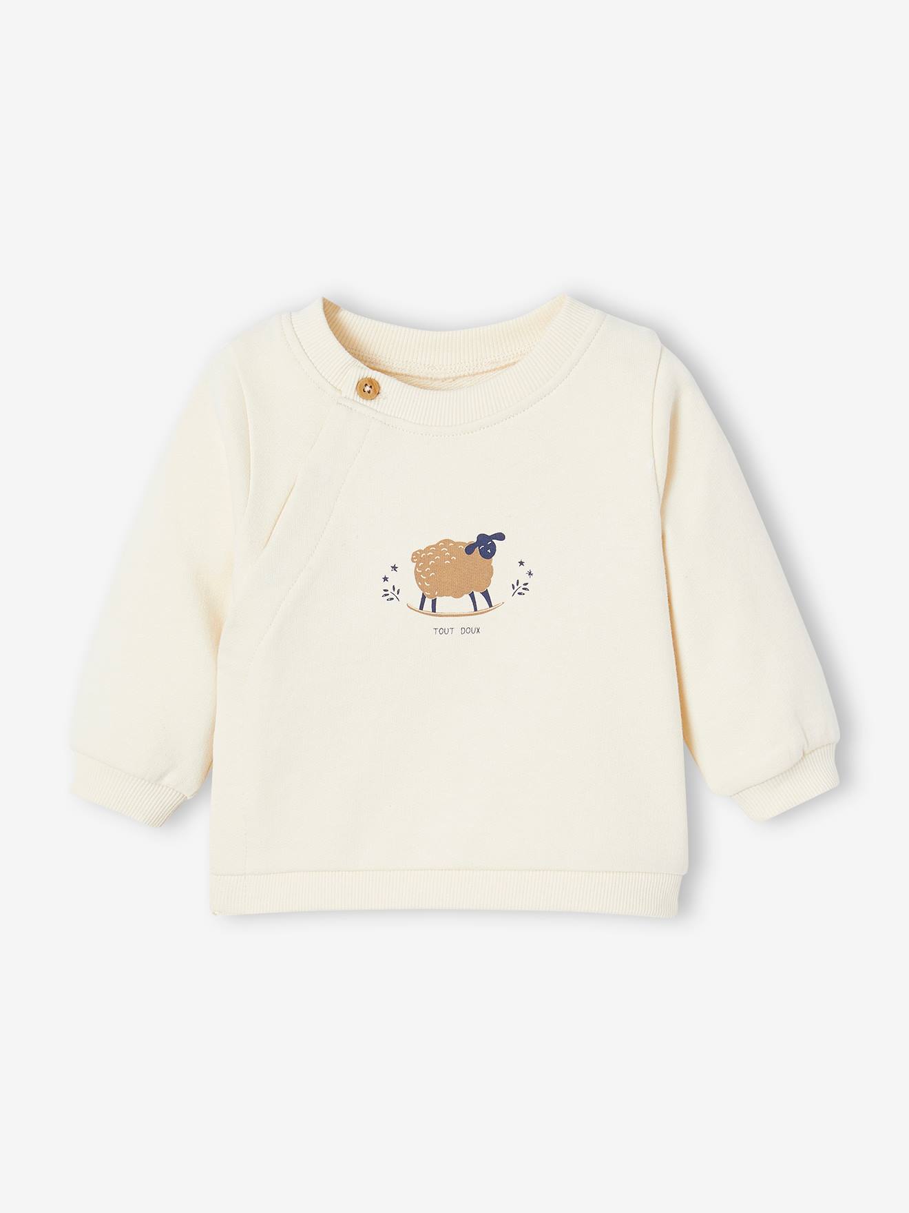 Moletom com estampa de ovelha crua para bebê