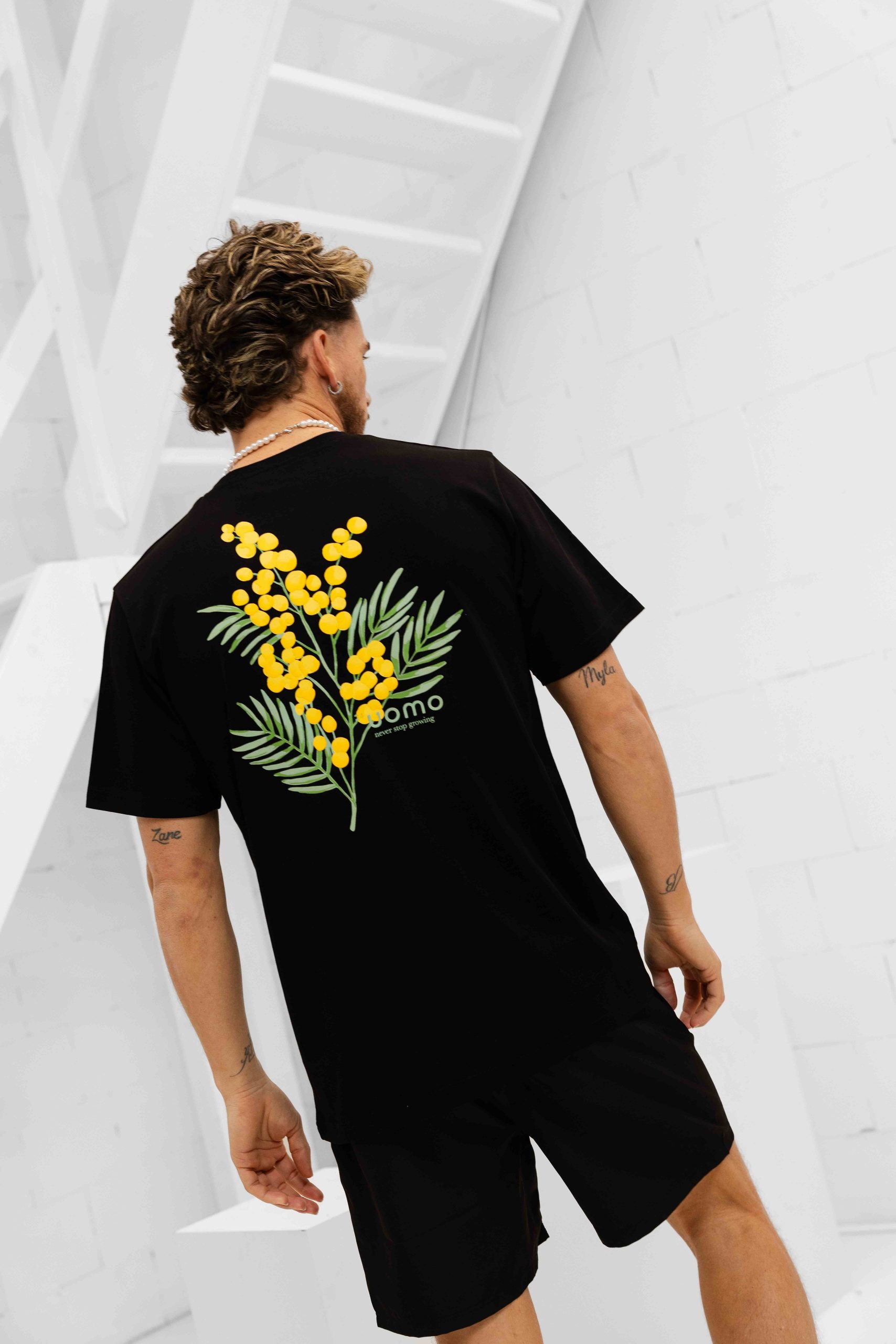 24 Uomo Flower Zomerset Heren Zwart