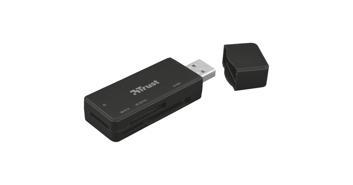 TrustNanga USB 3.1 Cardreader kaartlezer  (Zwart)