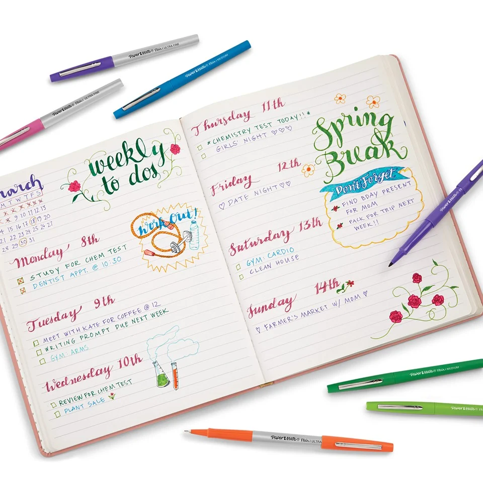 Paper Mate - Flair felt tip Tuscher Candy Pop 24-pak
