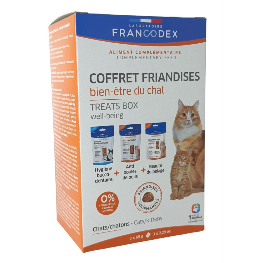 Friandises coffret bien-être du chat