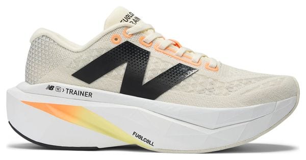 Chaussures Running New Balance FuelCell SuperComp Trainer v3 Blanc/Orange Femme